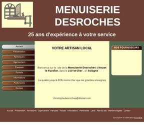 Site d'un artisan menuisier situé dans le Loir et Cher. Présentation de ses produits et services. Contenu administrable.