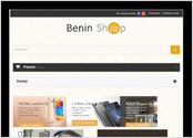BeninShop est une plateforme d'E-commerce (vente en ligne) que nous avons réalisé. Avec une interface simple, il intègre un système de gestion des commandes, des livraisons, du compte client, ainsi que des moyens de paiements mobiles (MTN Mobile Money, Moov Flooz) pour faciliter son utilisation. 
Copyright 2014.