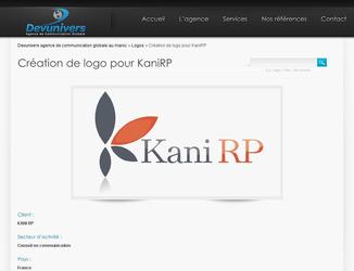 Cration de logo Kani RP Spcialiste des relations presse.