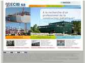 Pour ECIB, la collaboration dIGWANE.COM englobe:
 
Design et identité
Développement internet
Site de présentation