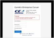 Site intranet realise pour le CE Corsair