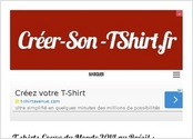 Création du site www.creer-son-tshirt.fr, site spécialisé dans le t-shirt personnalisé en ligne. Wordpress. 