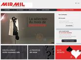 Site internet du grossiste en PAP féminin Mirmil. Développé sous drupal