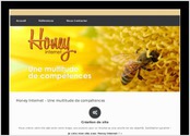 Création d'un logo pour agence Web (Honey Internet ), réalisée sous photoshop au format PNG