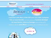Maquette mini site promotionnel pour Bridelight