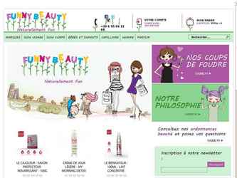 Site de vente en ligne de produits cosmétiques bio pour le compte d'une société française