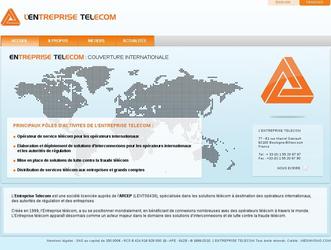 Site pour une entreprise de Telecom.