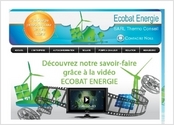 Conception du site internet site ECOBAT ENERGIE (entreprise spécialisée dans les solutions des énergies renouvelables)