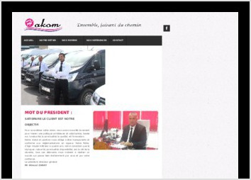 Site web responsive
Présentation de la Société Hakom Transport