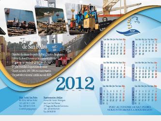 Réalisation du calendrier 2012 du Port Autonome de San Pedro pour le compte de mon employeur actuel