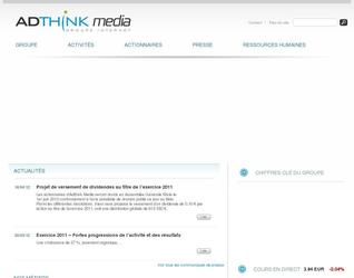 CMS Wordpress pour site internet de la societe adthink media