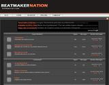 Conceptualization du design de Beatmaker Nation (bannière, logo, ...) , 1er site de beatmaking français référencé sur google.