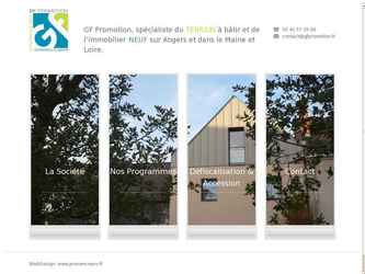 Site de promotion immobilière. 