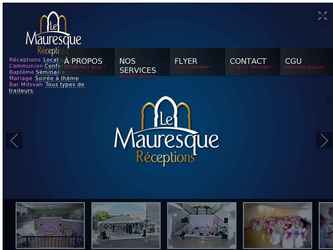 Refonte du site web Le Mauresque Réception.
Site web monopage codé en Html5 utilisant la bibliothèque jQuery.
