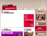 Site web du restaurant Hippopotamus, le projet est ralis en partenariat avec une multinational franaise.