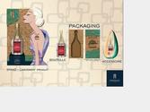 Packaging et Branding bouteilles de vin. Hôtel Margaux France