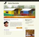 Site pour un fabricant de roulotte. Template fournit.