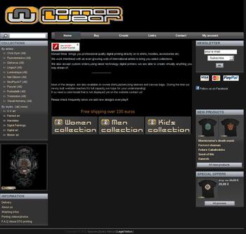 Site de vente de T-Shirts personnalis&eacute;s avec des designs d'artistes originaux et/ou personnalis&eacute; avec les designs des clients.