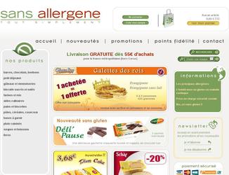 Site ecommerce de vente d'aliment sans allergène. Développé avec la solution open source THELIA. Conception de la charte graphique et logo.