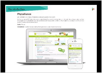 Site institutionnel de marque Phytalliance dit par la socit VAD System.
Avril accompagne VAD System dans sa stratgie digitale. Nous produisons des sites institutionnels, des outils permettant de faire de l acquisition en collaboration avec des prestataires dans l acquisition de trafic, la mise en place de boutique e-commerce et de solution novatrice dans la relation client.
Outils : Drupal
Comptence : Cration du site et de la charte graphique et des versions responsives