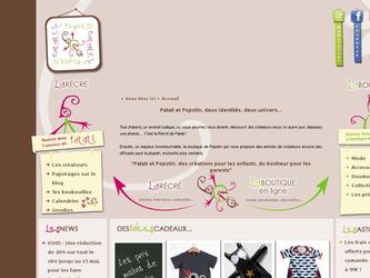 Site e-commerce destin� aux enfants de 0 � 6 ans. Mode, Doudou, Accessoires... Des produits originaux, fait main par des cr�ateurs passionn�s.