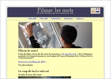 Développement pour le ministère de la culture d'une plateforme vidéo autour du concept "Filmer les mots". 