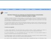 Site web de Physical Sciences Communication.
