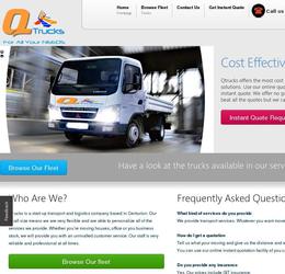 Site pour l entreprise sudafricaine Qtrucks