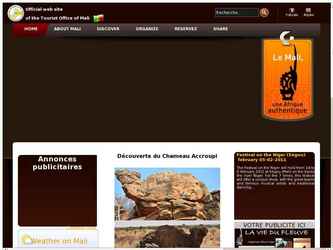 site web de l'office du tourisme du mali en francais et anglais avec beaucoup de fonctionalites

espace de telechargement
livre d'or
forum
repertoire d'hotel
galerie photo
etc.
