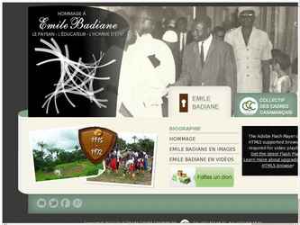 Site web dédié à un hommage à un illustre homme politique du Sénégal dénomé Emile Badiane.