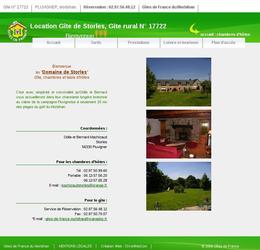 R�alisation d un site internet pour un g�te de France dans le cadre d une charte graphique impos�e.