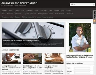 site de recettes de cuisine, base CMS Wordpress