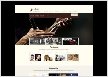 Création d'un site internet pour Coiffure création, un coiffeur à Noeux les Mines.
