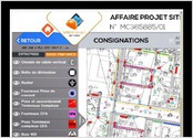 Solution de gestion de chantiers : participation au cahier des charges et à la gestion de projet, développement d\