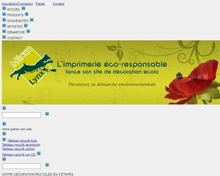 Site de vente en ligne d objets dcoratifs imprims sur support recycl