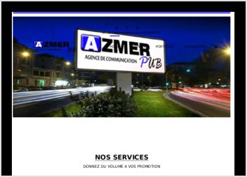 site d'une soci&eacute;t&eacute; AZMERPUB Agence de communication .