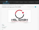 Logo pour la société : HSL-GMBH en allemand qui est spécialisé dans le cloud computing