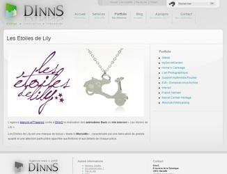 Creation d une animation flash pour la prsentation de la collection, site internet "Les Etoiles de Lily".