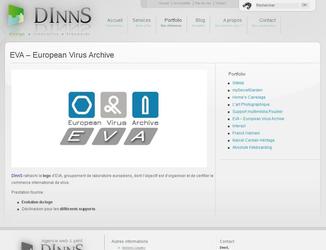 Refonte du logo pour le projet europen EVA, banque en ligne de virus biologiques.
