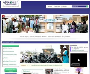 Portail Web pour l Agence Nationale pour la Propret du Sngal (APROSEN), Dakar. 