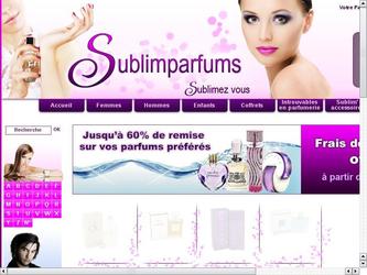 Site marchand de ventes de tous parfums de marques, d�clin�s homme-femmes-enfants. Accent mis sur le designe et la facilit� de recherche (particularit� : recherche rapide par noms des parfums et/ou fabricants )