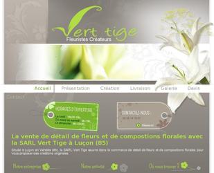 site statique, vetrine / vendeur de fleurs(fleuriste)