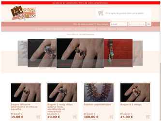 Site réalisé pour une auto-entrepreneur souhaitant vendre ses bijoux sur internet.