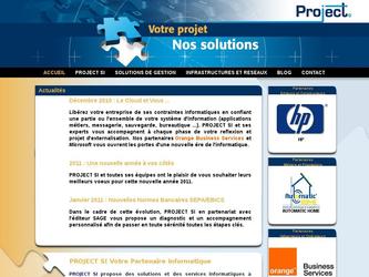 SSII project SI / Site internet + intgration d un blog Dtoclear
