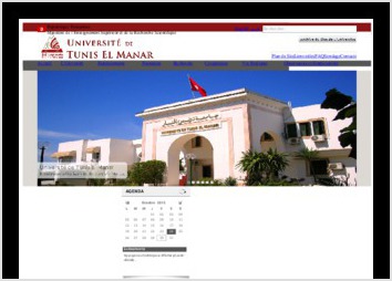 Site web d'une université