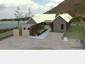 Photo 3D du parking d une Villa  en construction  l ile Maurice