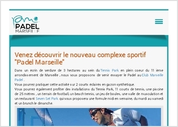 Developpement html / css3 / responsive design du site padel marseille
R&eacute;f&eacute;rencement et positionnement 