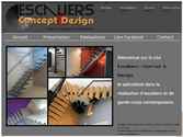 Site d'un artisan créateur d'escalier : page accueil + portfolio