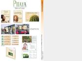 Campagne de pub pour les produits "Pitaya" produits corporels à base de cactus création : logo, carte de visite, carton invitation, affiche, étiquettes packaging, signalitique