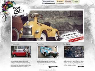 Webdesign pour un site internet sur l'automobile.